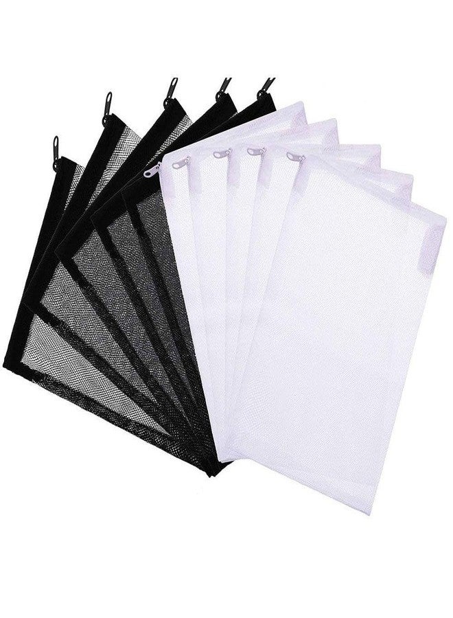 VAYINATO® Filter Media Bags 10 PCS (Black & White) Aquarium Mesh Nylon Filter Media Net Bags with Zipper for Pellet Carbon, Ammonia Remover, Ceramic Rings, Bio Balls (500G) by Petzlifeworld - Image 1